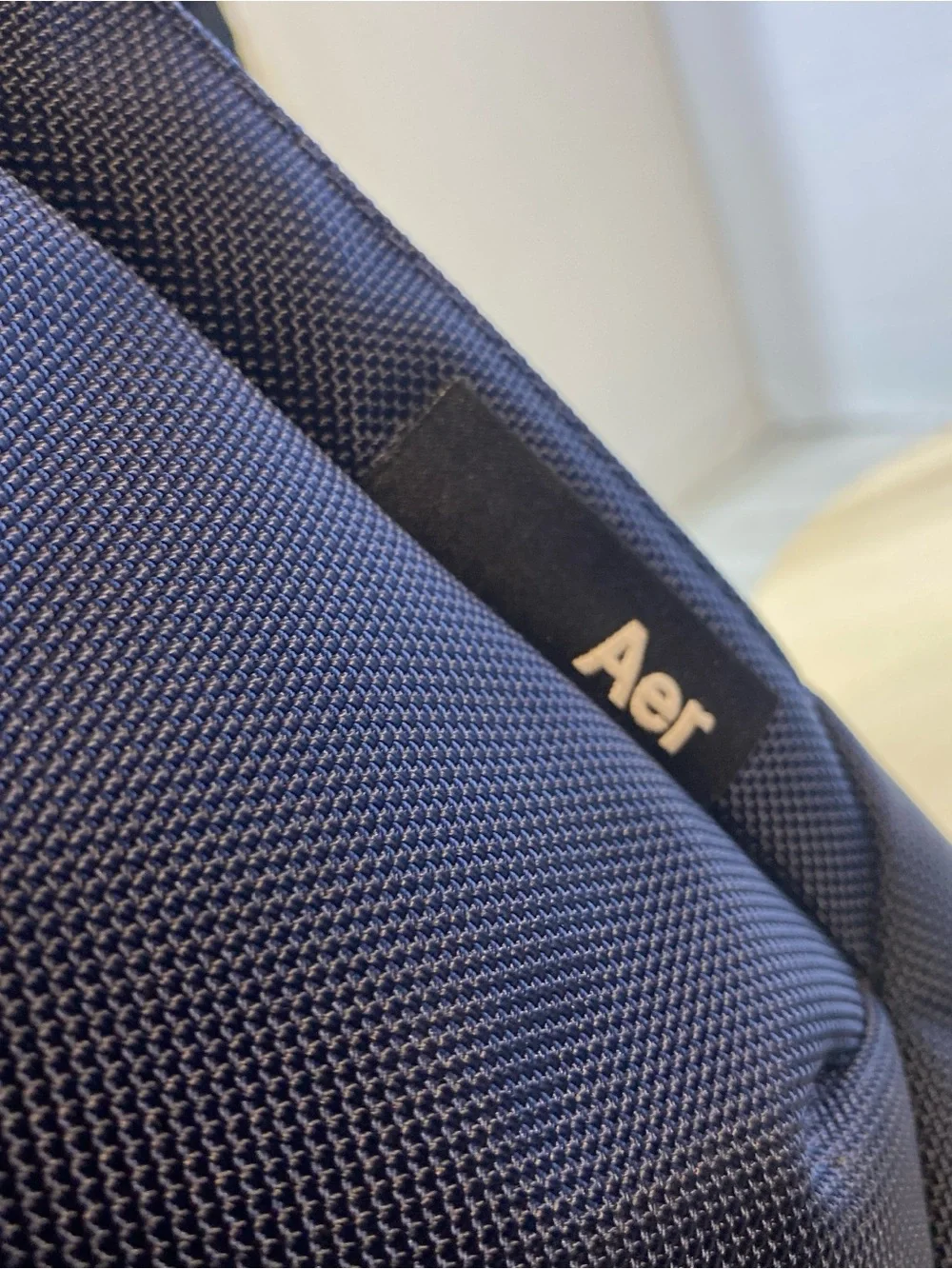 Aer Duffel Gym Work Backpack Laptop Bag Navy Blue Cordura Nylon Excellent
